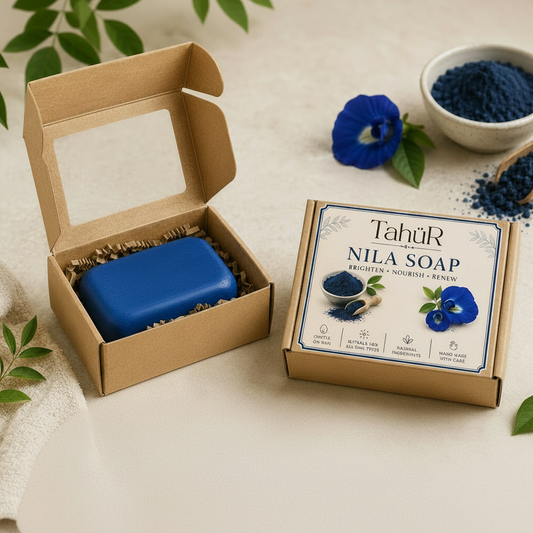 Blue Nila Soap + Exfoliating Pouch (Bundle)